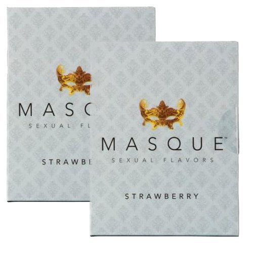 Masque Strawberry Sexual Flavors Singles Wallet - Total of 6 Strips image